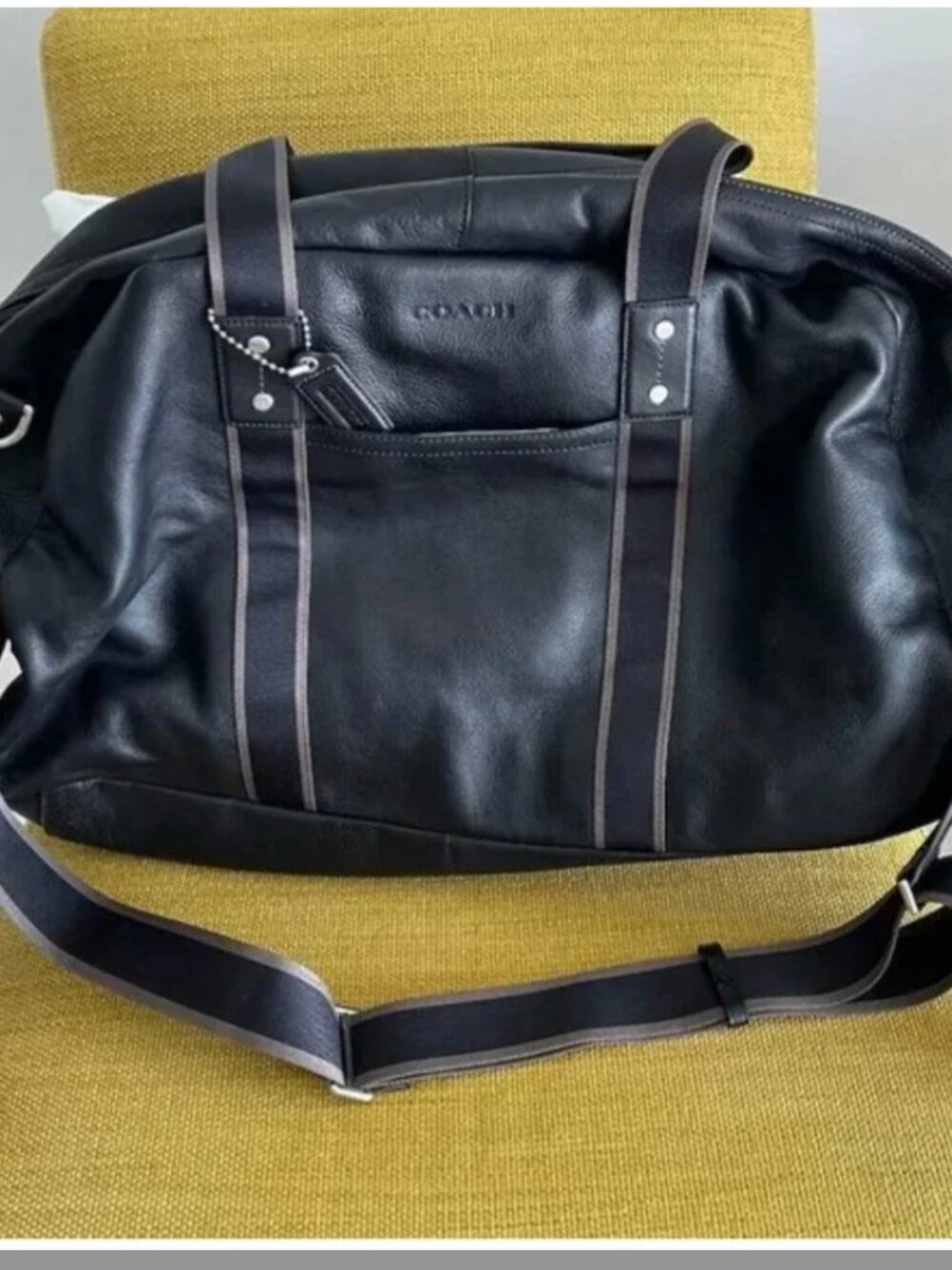 Dark Brown Coach Weekend Duffel Bag